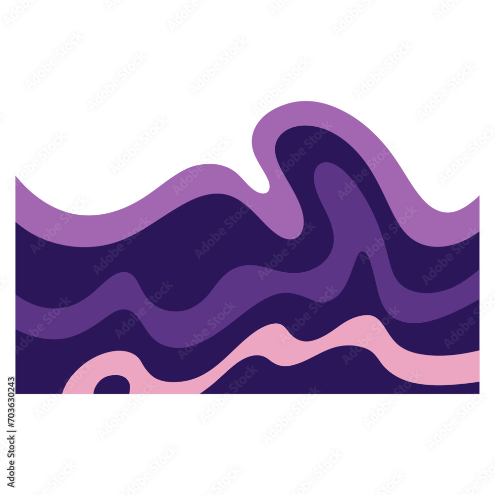 Obraz premium purple wave for corner background