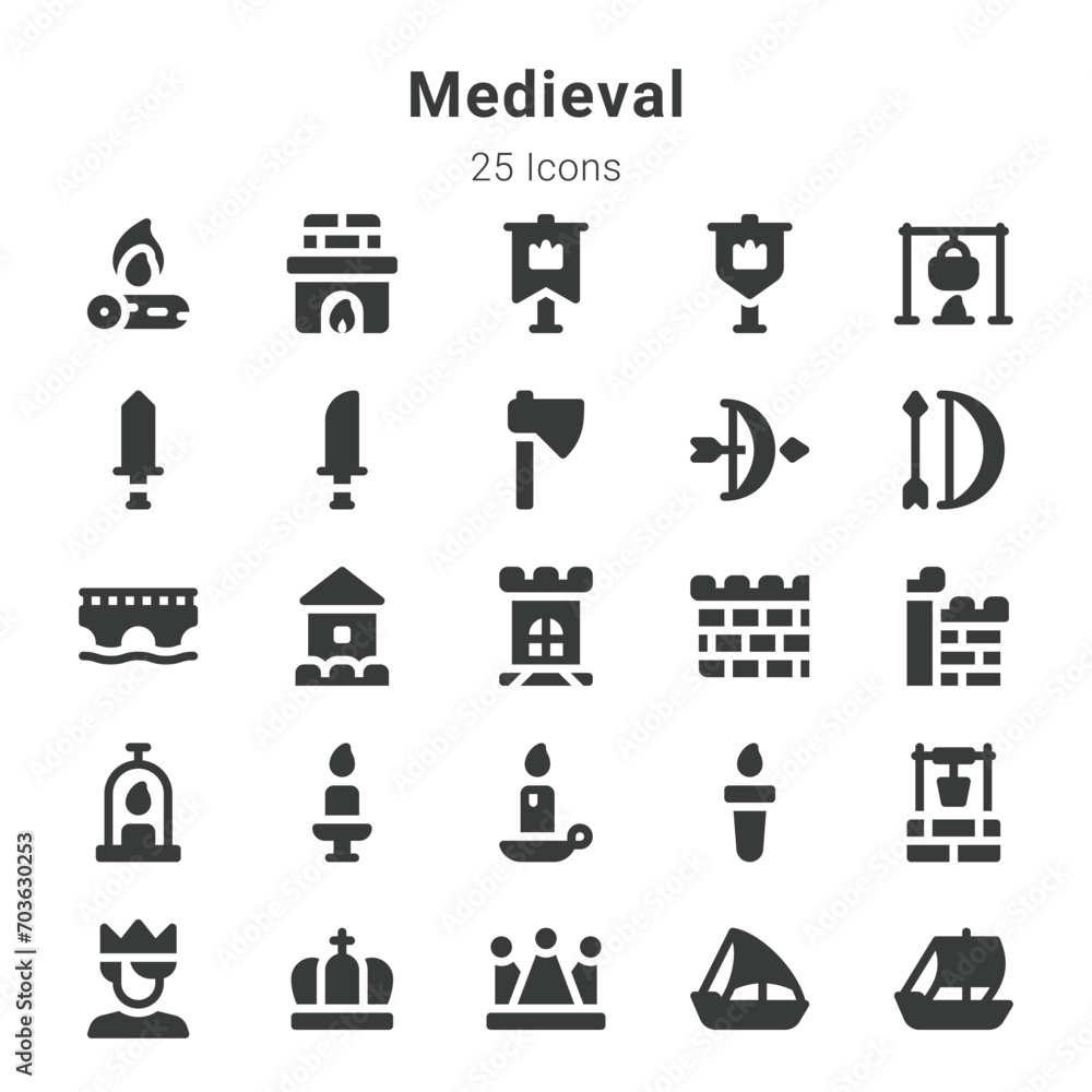 medieval icons medieval icons