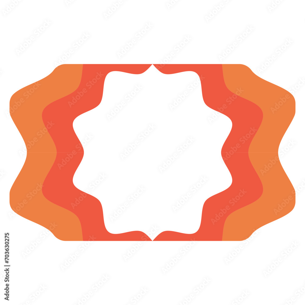 Obraz premium orange gradient frame