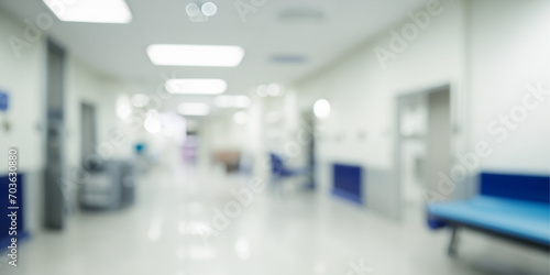hospital corridor in hospital photo