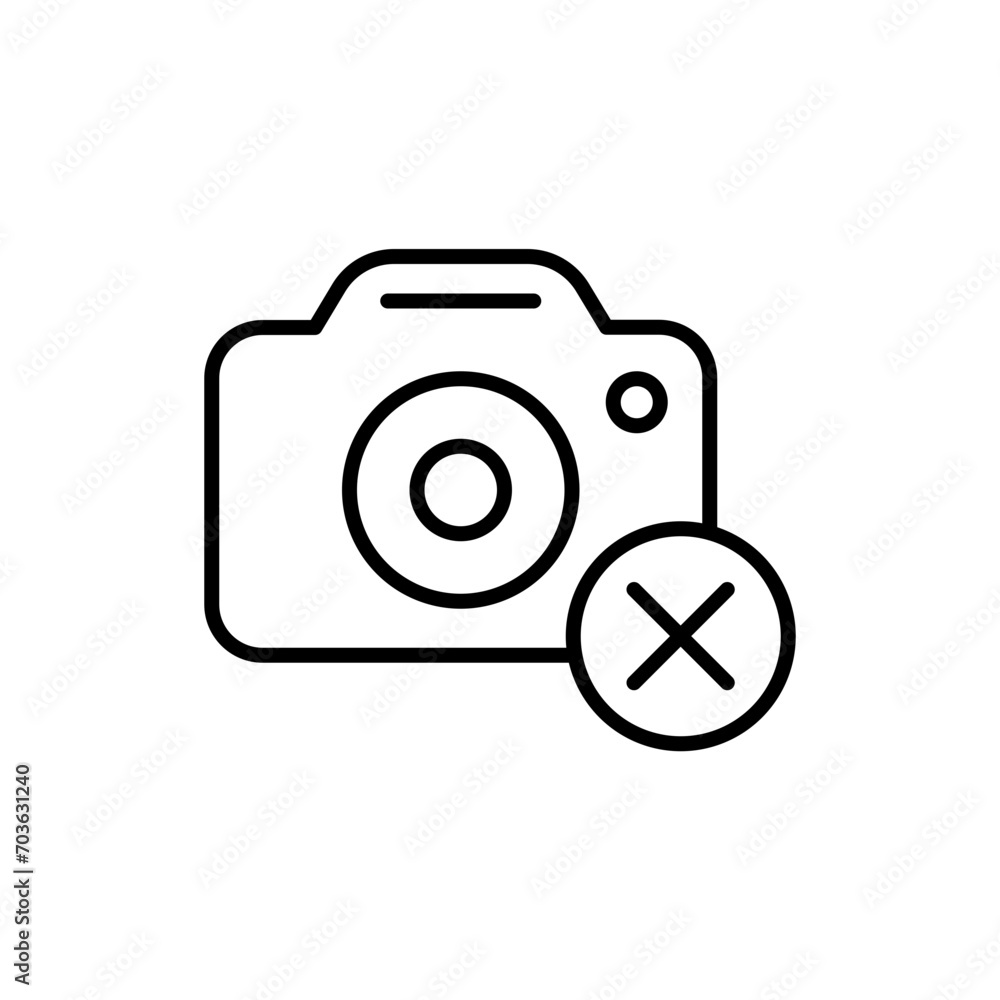 Delete photo outline icons, photography minimalist vector illustration ,simple transparent graphic element .Isolated on white background Delete photo outline icons, photography minimalist vector illustration ,simple transparent graphic element .Isolated on white background