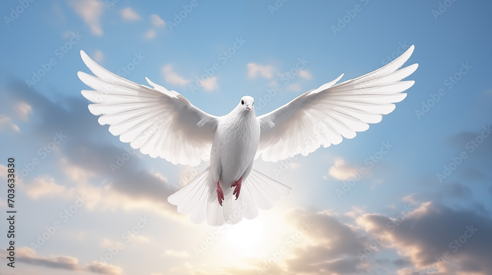 White dove. Freedom and peace concept. Independence. White dove. Freedom and peace concept. Independence.