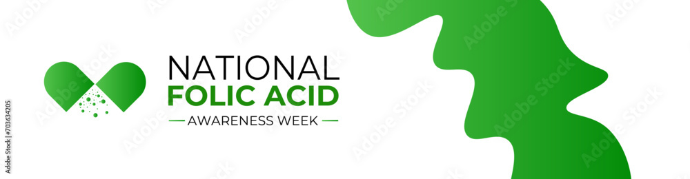 National Folic Acid Awareness Week vector template design. Its Promoting Health and Pregnancy Wellness with Folic Acid . Banner, cover, website, brochure, landing page, card, poster design. National Folic Acid Awareness Week vector template design. Its Promoting Health and Pregnancy Wellness with Folic Acid . Banner, cover, website, brochure, landing page, card, poster design.