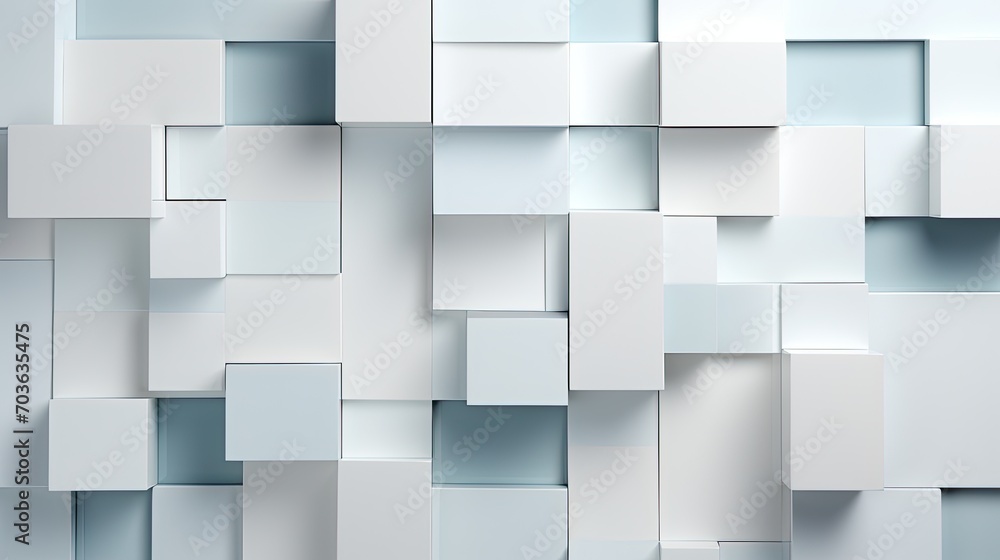 3d arrange light gray squares with soft shadows on a white background. 3d arrange light gray squares with soft shadows on a white background.