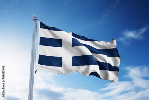 The national Flag of Finland