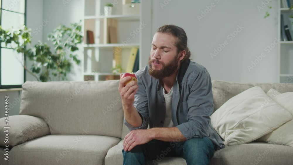 Man Freelancer Suddenly Feeling Tooth Pain During Work. Man in Shirt Suffering From Tooth Pain Grimacing in Pain. Medical Concept. Man Freelancer Suddenly Feeling Tooth Pain During Work. Man in Shirt Suffering From Tooth Pain Grimacing in Pain. Medical Concept.
