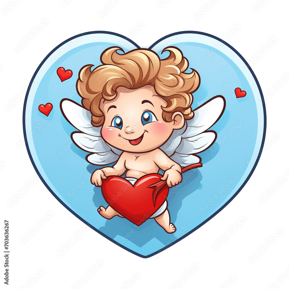 A Funny Cupid Heart, PNG Angel Cute A Funny Cupid Heart, PNG Angel Cute