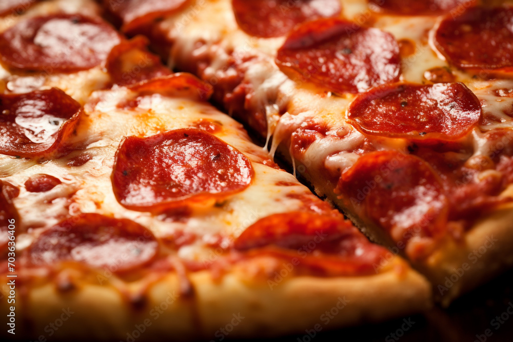 Closeup Pizza home made Closeup Pizza home made