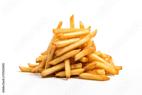 Frenchfried snack on white background