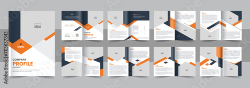 Modern brochure template with modern concept and minimalist layout vector for business profile and company product catalog design