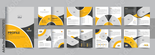 Corporate company profile brochure, business annual report , modern brochures design, leaflet, magazine design template layout
