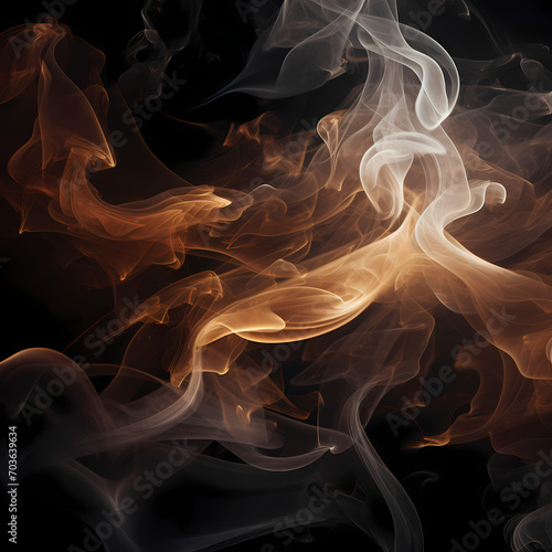 Abstract smoke patterns against a dark background.