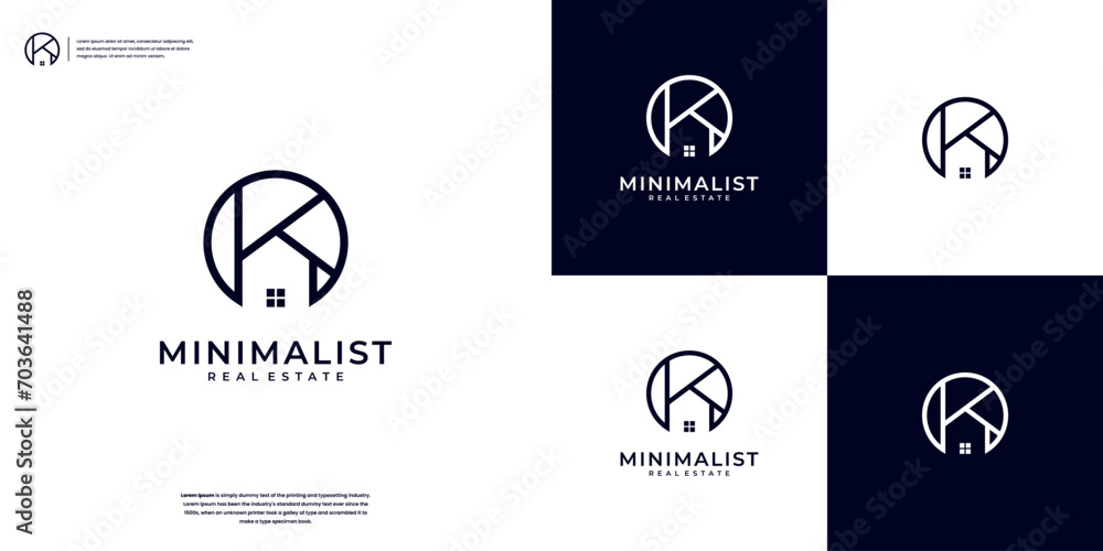 Minimalist elegant home real estate logo design inspiration Minimalist elegant home real estate logo design inspiration