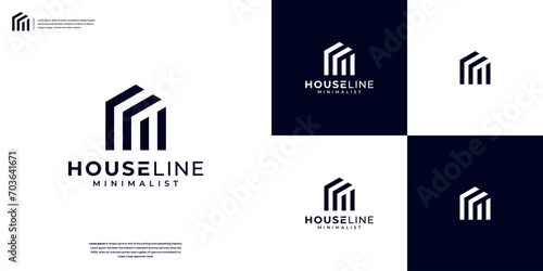 Abstract Home Property logo design inspiration