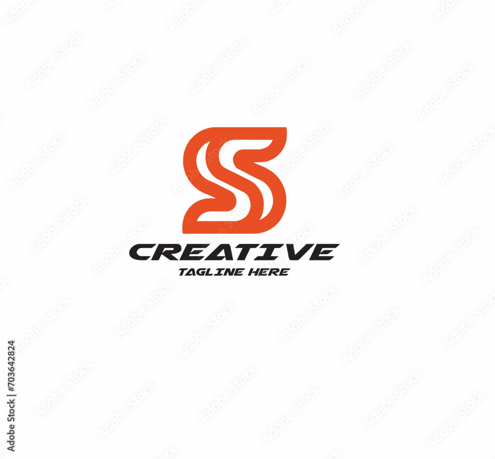 Obraz premium Letter S logo icon design template elements.