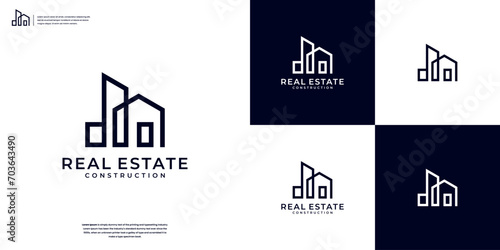 Home Building icon logo design minimalist photo
