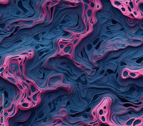 3D Acid Wash Seamless Patterns