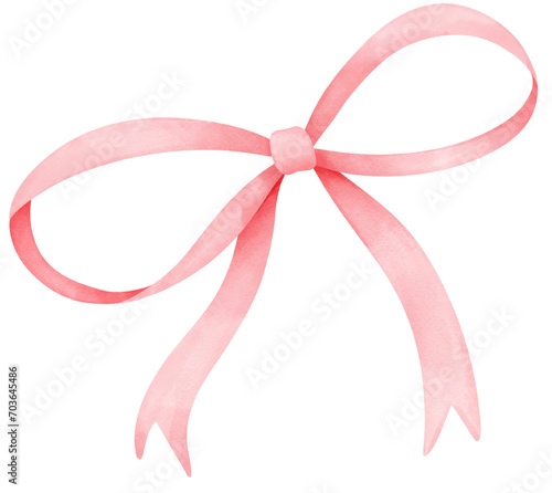 Pink coquette bow illustration photo