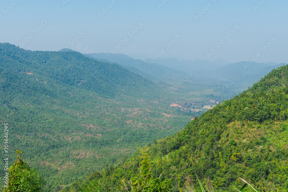 Fototapeta premium View from the top of mountain