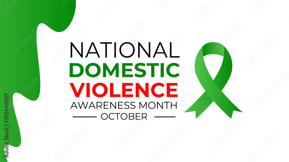 National domestic violence awareness month is observed every year in october. Domestic violence awareness month, background with purple ribbon. banner, cover, poster, website. Vector illustration National domestic violence awareness month is observed every year in october. Domestic violence awareness month, background with purple ribbon. banner, cover, poster, website. Vector illustration
