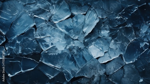 Cracked ice blue for background and texture design