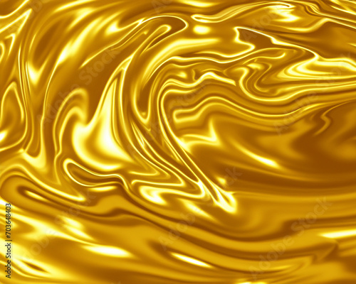 金色の液体風テクスチャ　AI画像