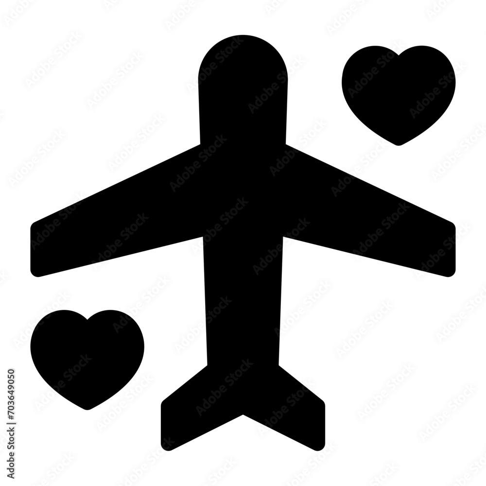 airplane glyph icon airplane glyph icon