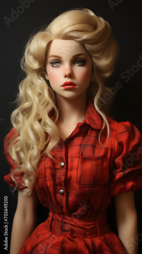 Beautiful blond woman, beautiful blond girl, bloond woman, blond girl, white hair, blond woman portrait © MrJeans