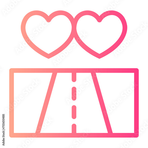 road gradient icon