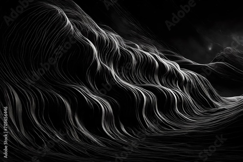 black waves background  photo