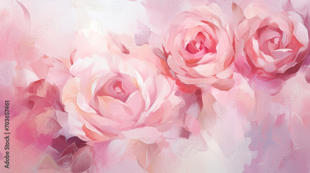 Fototapeta premium Abstract roses art background