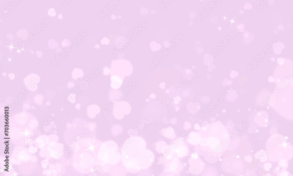 Valentines Day With Blur Bokeh Heart and Pink Background Design Valentines Day With Blur Bokeh Heart and Pink Background Design