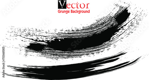 vector brush stroke, Vector abstract watercolor background illustration. Black design elements isolated on white background..eps8