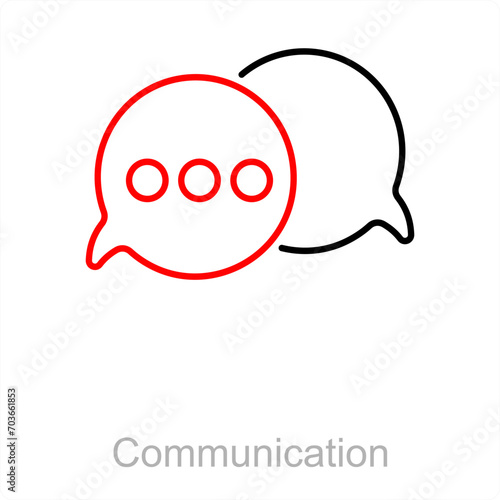 Communication and chat icon concept