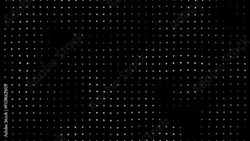 4K Looping animated abstract dots technology background. Dark random dots, data, or hi-tech concept. Looping animation stock video background. photo