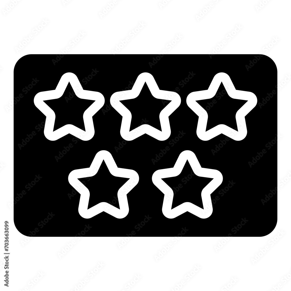 five star rating icon five star rating icon