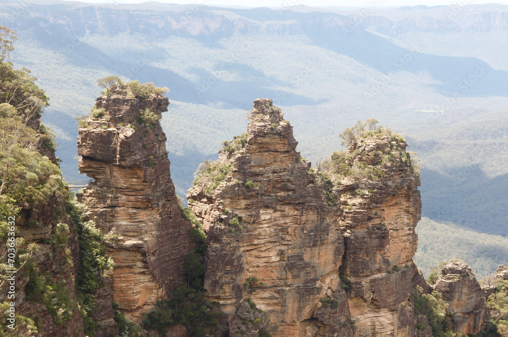 Three sisters in the Blue Mountains Australia