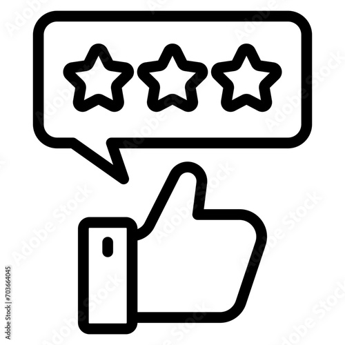 thumb up, good review