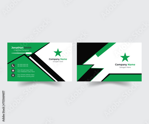 Corporate business card, Modern business card or visiting card design in professional style, modern creative business card and name card, horizontal simple clean template vector design, 