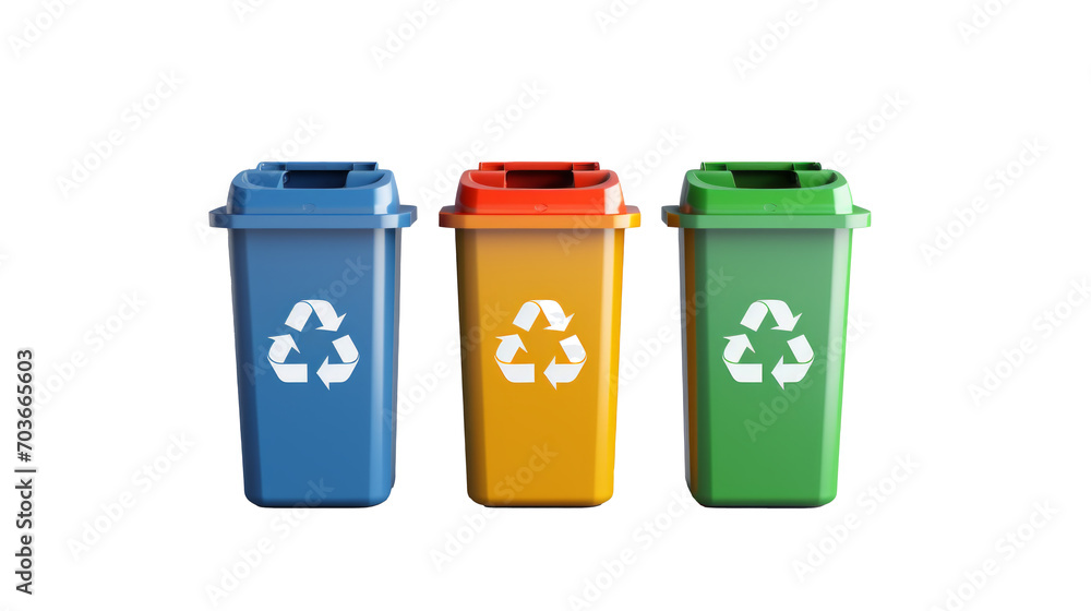 recycling bins isolated on transparent background recycling bins isolated on transparent background