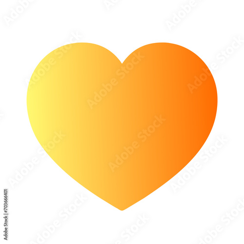 Free Download Yellow heart - GFXLoad