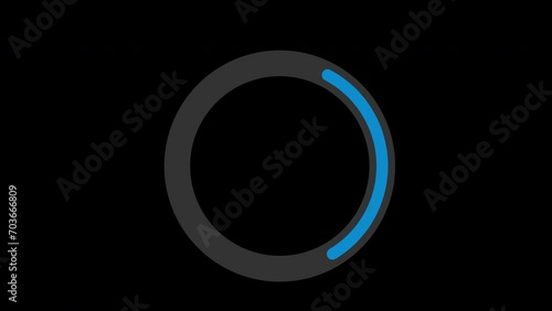 loading circle icon upload or download animation Waiting symbol with Alpha Channel photo