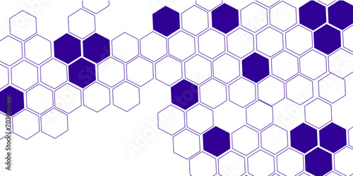 Illustration of hexagon pattern is abstract pattern arranged of hexagon from shape of beehive and honeycomb