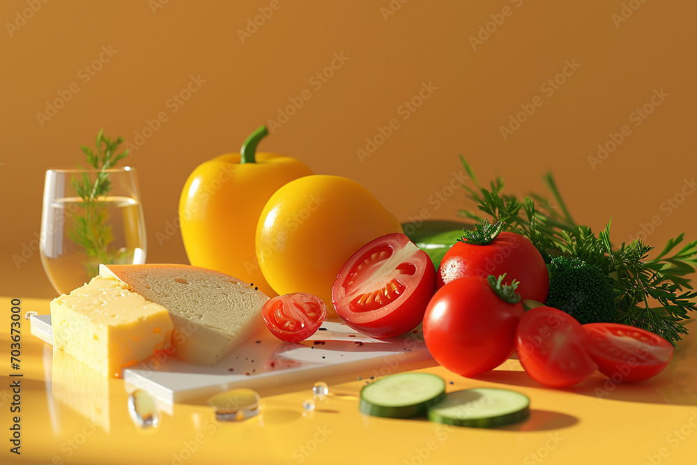 3d Food background isolated, tasty food photography 3d Food background isolated, tasty food photography
