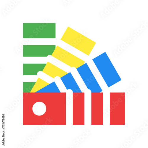 デザイン、カラー、色を表すカラースタイルのアイコン