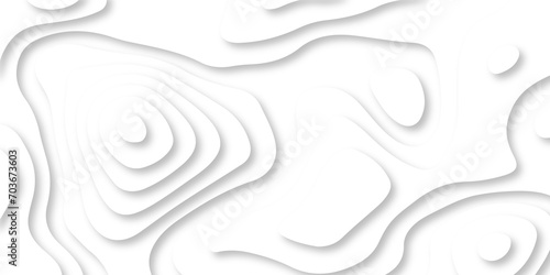 Fototapeta Naklejka Na Ścianę i Meble -  	
Black and white wave Seamless abstract white papercut background 3d realistic design use for ads banner and advertising print design vector. 3d topography relief. Vector topographic illustration.