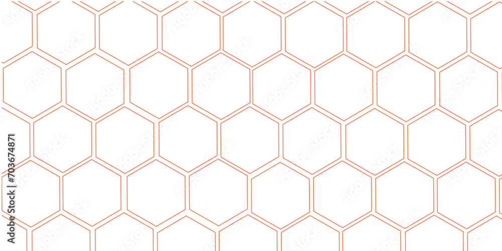 abstract 3d hexagon block pattern in red and white. 3d rendering abstract 3d hexagon block pattern in red and white. 3d rendering