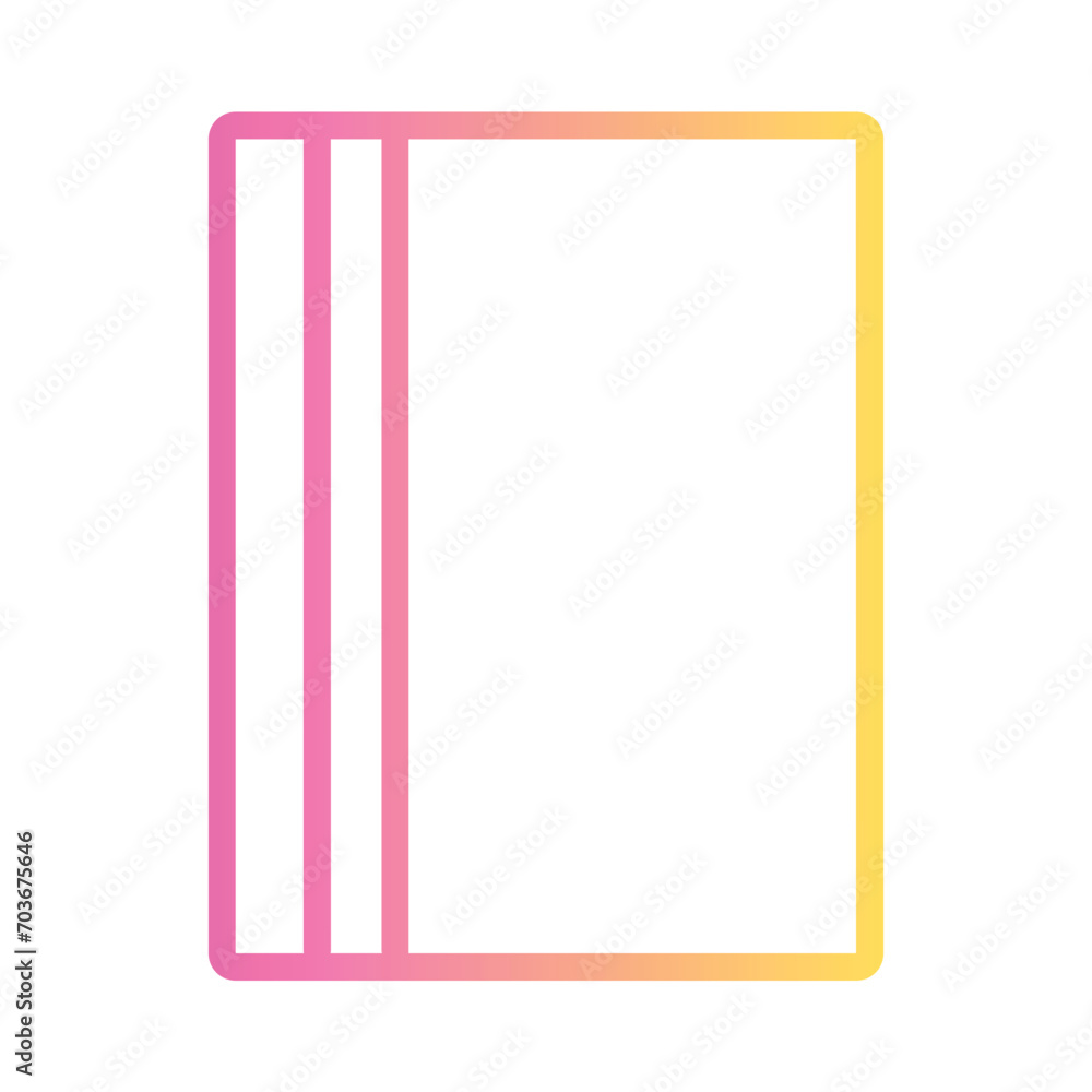 Abstract Shape Geometry Gradient Outline Icon Abstract Shape Geometry Gradient Outline Icon