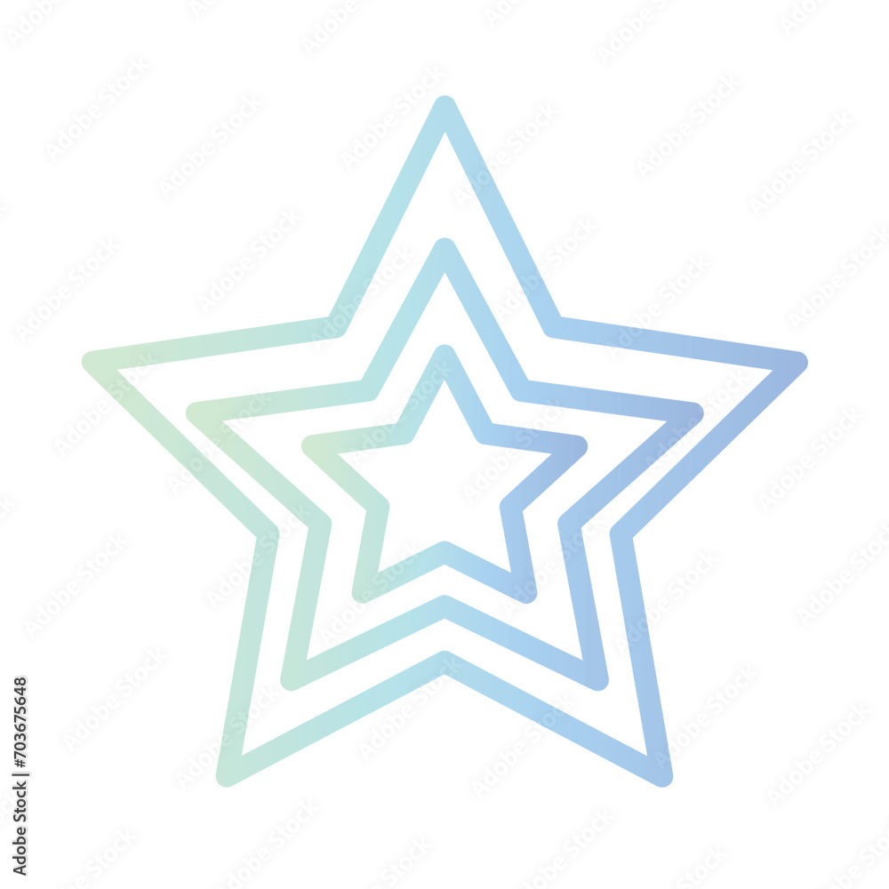 Abstract Shape Geometry Gradient Outline Icon Abstract Shape Geometry Gradient Outline Icon