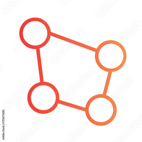 Distort Reshape Shaping Gradient Outline Icon